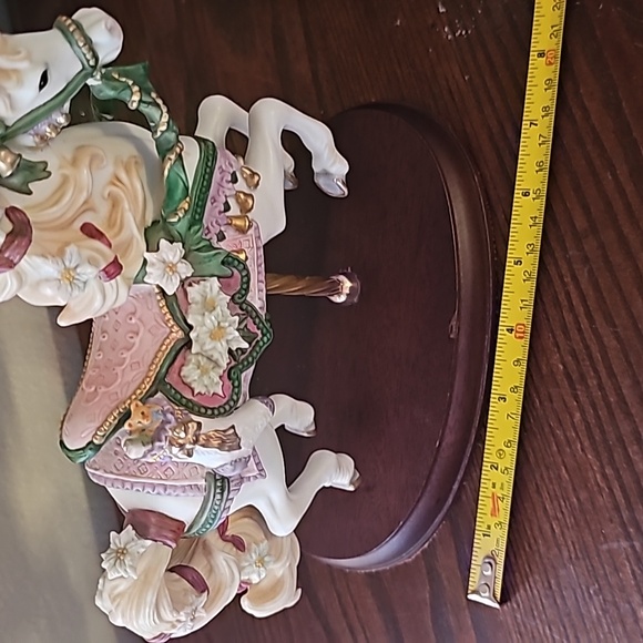 🎄1993 Carousel Horse 8.5" Porcelain 24K Gold trimmed Lenox Collections - Picture 13 of 14